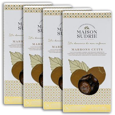 MARONI Maronen 4x400g von MAISON SUDRIE Röstkastanien Edel-Ess-Kastanien