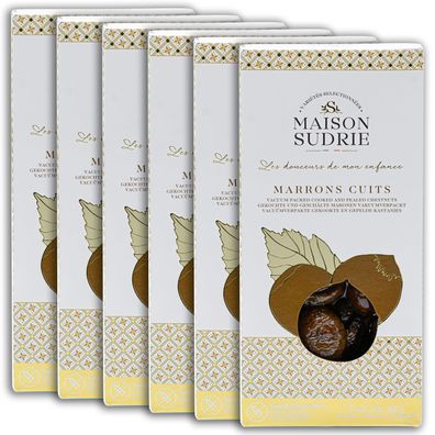 MARONI Maronen 6x400g von MAISON SUDRIE Röstkastanien Edel-Ess-Kastanien