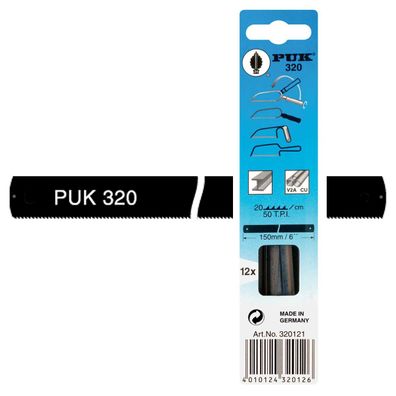 PUK 320 Metall-Feinsägeblätter 150mm | 12 Stk. | Made in Germany