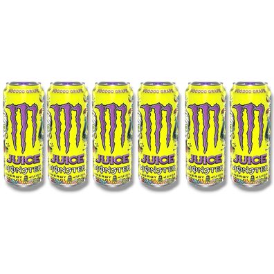 Monster Energy Juiced Voodoo Grape 6 x 473ml- Energy Drink Traube