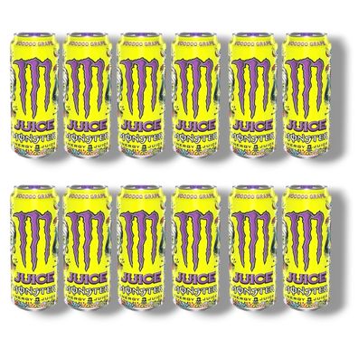 Monster Energy Juiced Voodoo Grape 12 x 473ml- Energy Drink Traube