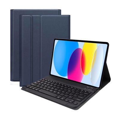 2in1 Set Bluetooth Tastatur mit Beleuchtung + Hülle für Apple iPad 10. Gen 2022