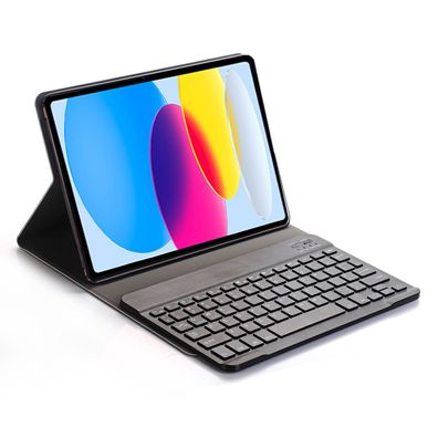 2in1 Set Bluetooth Tastatur mit Beleuchtung + Hülle für Apple iPad 10. Gen 2022