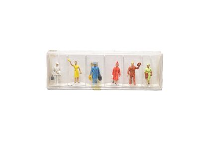 Preiser 195 Standard - 4020 - 6 stehende Passanten - HO - 1:87 - Originalverpackung
