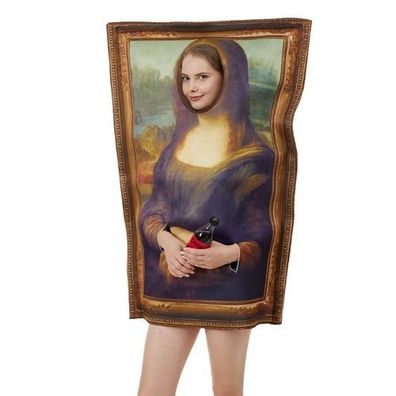 Mona Lisa Gemälde Cosplay Kostüm Damen Halloween Karneval Outfit