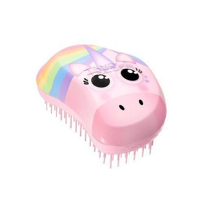 Tangle Teezer Original Mini Haarbürste - Pink Rainbow Unicorn für zarte Kopfhaut