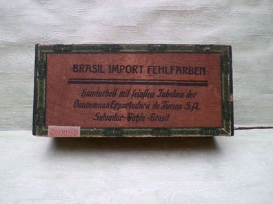Zigarrenkiste Brasil Import Fehlfarben Handarbeit Danneman 50