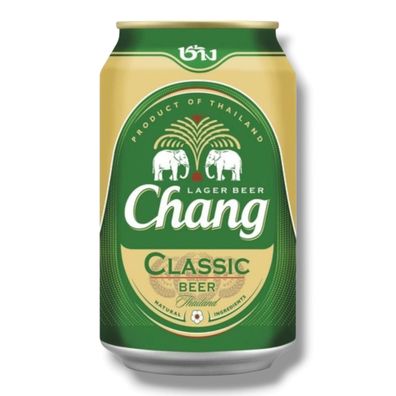 Chang Bier 6 x 330ml Dose - Das erfrischende Premium Lagerbier aus Thailand