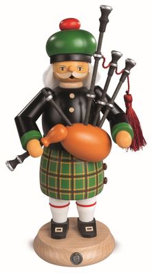 Räucherfigur Räuchermann Schotte in Hochlandtracht mit Dudelsack (BxH):15x27cm