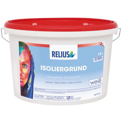 10 Liter Relius Isoliergrund weiß pigmentiert Voranstrich Flecken
