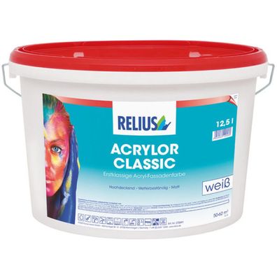 Relius Acrylor Classic Fassadenfarbe weiß matt