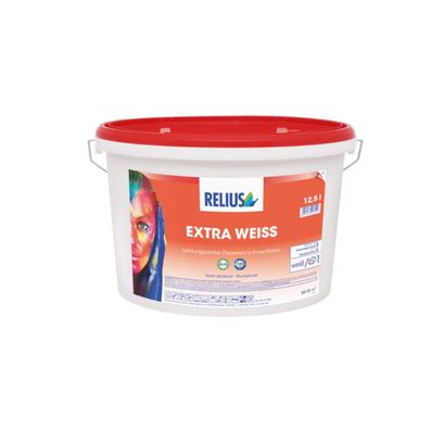 Relius Extra Weiss Wandfarbe weiß Basis 1