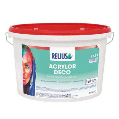 Relius Acrylor Deco Fassadenfarbe farblos Basis 1