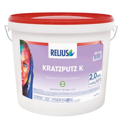 25 kg Relius Kratzputz K ELF Innenputz weiß Basis 1