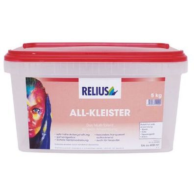 5 kg Relius All-Kleister Kleber Spezialkleister für Tapeten