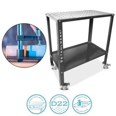 Stahlwerk Schweißtisch WT-960 ST 915 x 457 mm Montagetisch mit 200 kg Tragkraft