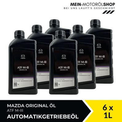 Mazda Original Oil ATF M-III Automatic Transmission Fluid 6x1 Liter
