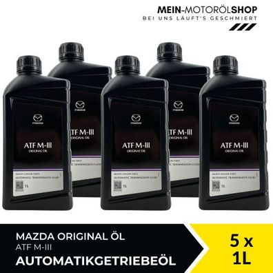 Mazda Original Oil ATF M-III Automatic Transmission Fluid 5x1 Liter