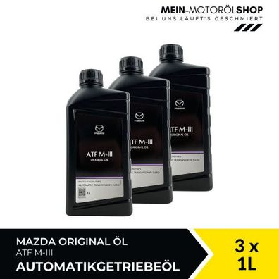 Mazda Original Oil ATF M-III Automatic Transmission Fluid 3x1 Liter
