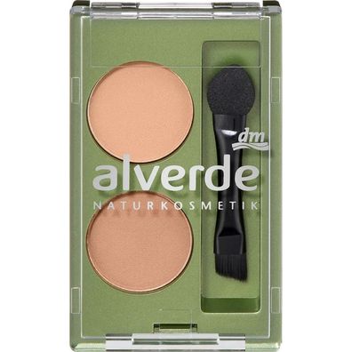 alverde Naturkosmetik Augenbrauenpuder Duo 01 Light 1,6 g