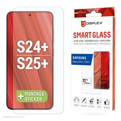 Displex Panzerfolie 9H für Samsung Galaxy S24 + , Galaxy S25