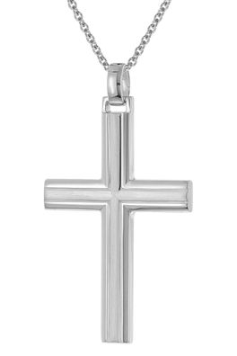 trendor Schmuck Herren-Kette mit Kreuz 925 Silber 28605