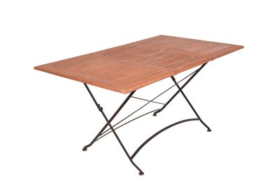 Gartentisch ODIN Eukalyptus Natur 100x90x74cm Ausziehtisch Esstisch Wetterfest