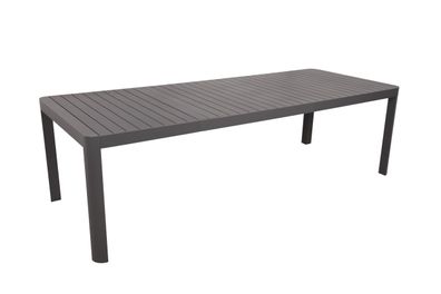 Gartentisch ELLEN Aluminium Anthrazit 255x100x75cm Ausziehtisch Esstisch Wetterfest