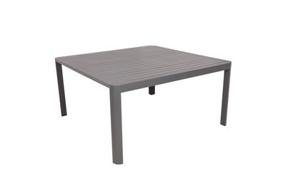 Gartentisch KATRIN Kunststoff Schwarz 149x97x75cm Ausziehtisch Esstisch Wetterfest