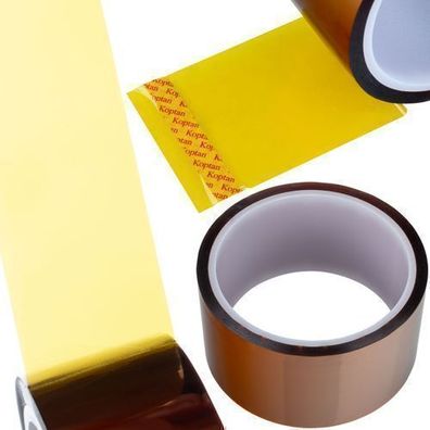 Rosfix Kaptonband 100mm x 30m – 0,05mm Stärke | bis 240°C hitzebeständig