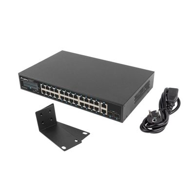 Lanberg Switch 24X 1GB DSP+/2X GB 2X SFP Rack 19" Gigabit Et