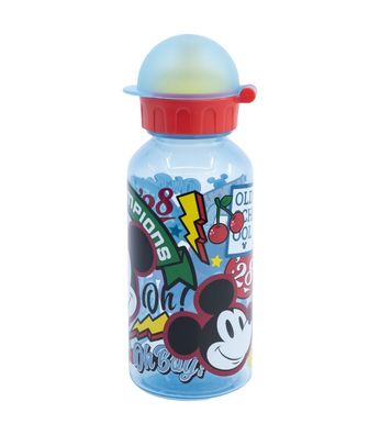 Disney Mickey Mouse Kinder Trinkflasche 370 ml Schulflasche mit Sicherheitskappe