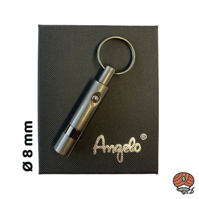 Angelo Zigarren-Bohrer aus Metall, Anthrazit, Automatik, Ø 8 mm