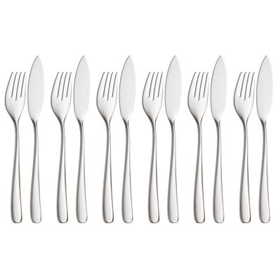 WMF Vision Fischbesteck-Set, 12-teilig, Cromargan protect® 3201112840 4000530652874