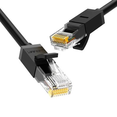 Ugreen RJ45 Cat 6 UTP Ethernet-Kabel, 1000Mbps, 2m Schwarz, Modell 20160