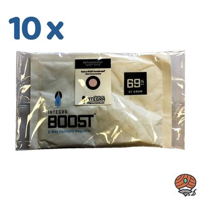 10x Integra Boost 69% RH, Pack à 67g Befeuchter, einzeln verpackt