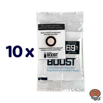 10x Integra Boost 69% RH, Pack à 8g Befeuchter, einzeln verpackt