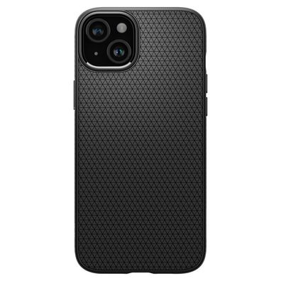 Spigen Liquid Air Hülle für iPhone 15 - Schwarz Matt