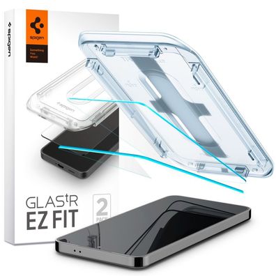 Spigen Glas. tR EZ Fit Panzerglas für Samsung Galaxy S24 - 2er Pack