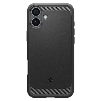 Spigen Rugged Armor MagSafe Schutzhülle für iPhone 16 - Schwarz