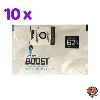 Integra Boost 62% RH, 10 Pack à 67g Befeuchter, einzeln verpackt