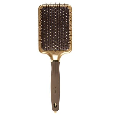Olivia Garden Rechteckige Nylonbürste Gold&Braun Größe L