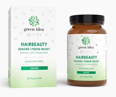 GreenIdea Hairbeauty Kräuterkomplex - Pflanzliches Nahrungsergänzungsmittel für