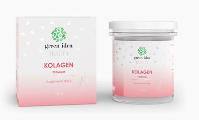 GreenIdea Kollagen Premium Pulver 137 g - Nahrungsergänzungsmittel mit Kollagen,