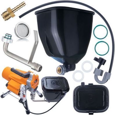 Rosfix Farbtank 6L – Mit Deckel, Filter, Anschluss | Ersatz für Graco GX-FF