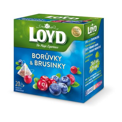 Loyd Blaubeeren & Cranberries 20 Teebeutel