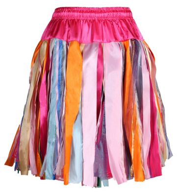 Kostüm Petticoat Tüllrock mix of colours Tutu bunter Rock Karneval pink