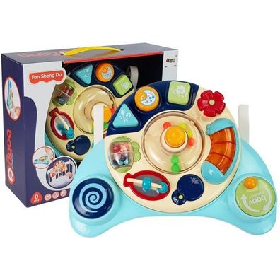 Leantoys Interaktives Panel Babyspielzeug Musik Tiergeräusche Blau