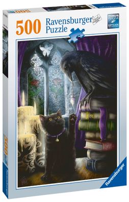Ravensburger Puzzle – Rabe und Katze im Turmzimmer - 500 Teile