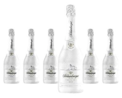 6 x Schlumberger Sektkellerei Schlumberger White Ice Secco
